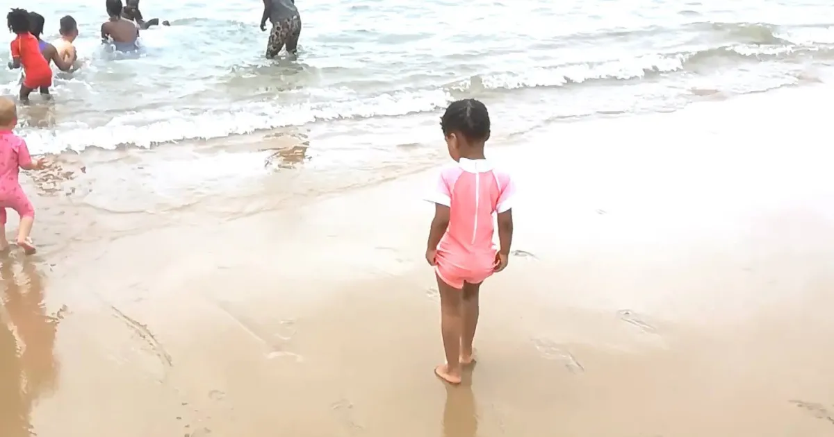 First Day at the Beach!