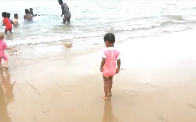 First Day at the Beach!